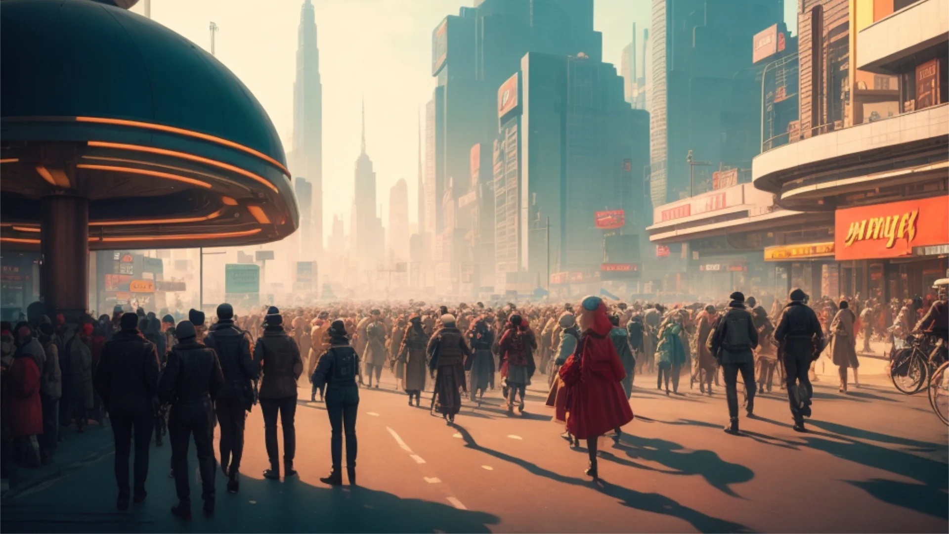 Instinct: Cityscape Crowd